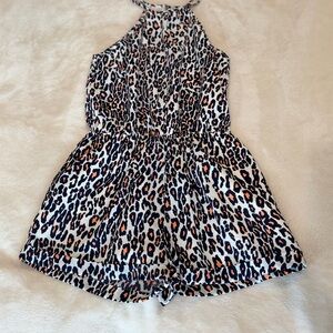 Leopard Print  Romper